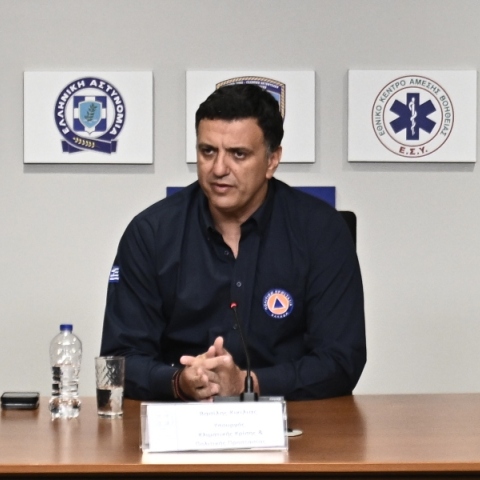 Ο Υπουργός Κλιματικής Κρίσης και Πολιτικής Προστασίας Βασίλης Κικίλιας