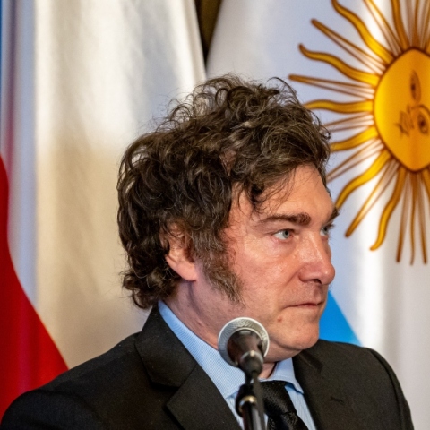 Ο πρόεδρος της Αργεντινής Xαβιέρ Μιλέι 