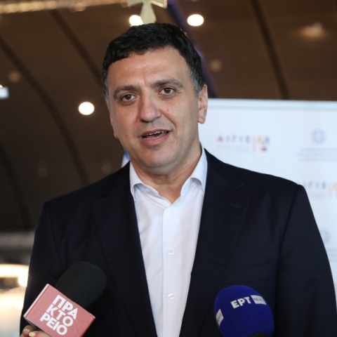 Ο υπουργός Κλιματικής Κρίσης και Πολιτικής Προστασίας, Βασίλης Κικίλιας