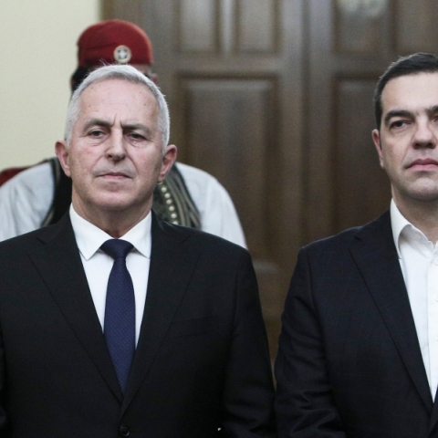 Ο Ευάγγελος Αποστολάκης με τον Αλέξη Τσίπρα