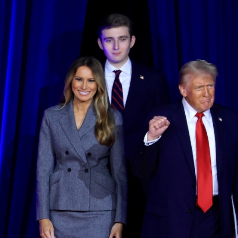 Η οικογένεια Τραμπ το βράδυ της εκλογικής αναμέτρησης της 5ης Νοεμβρίου