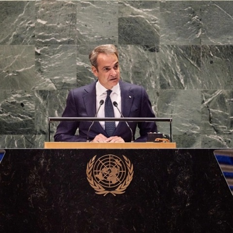 Ο Πρωθυπουργός Κυριάκος Μητσοτάκης στη Γενική Συνέλευση του ΟΗΕ 