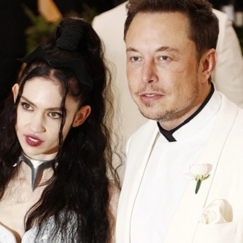 Ο Έλον Μασκ με την πρώην σύζυγό του, Grimes