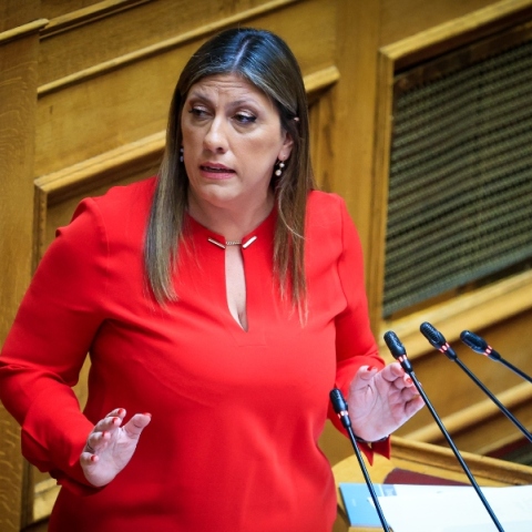  Η πρόεδρος της Πλεύσης Ελευθερίας, Ζωή Κωνσταντοπούλου 