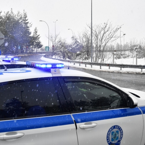 περιπολικο, χιονια