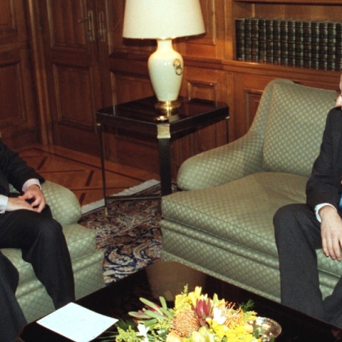 Κώστας Σημίτης και Αντώνης Σαμαράς