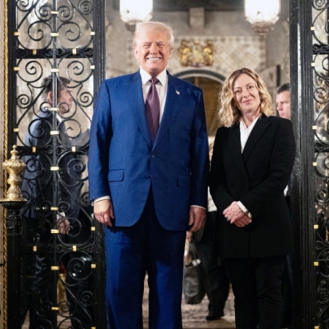 Ντόναλντ Τραμπ και Τζόρτζια Μελόνι 