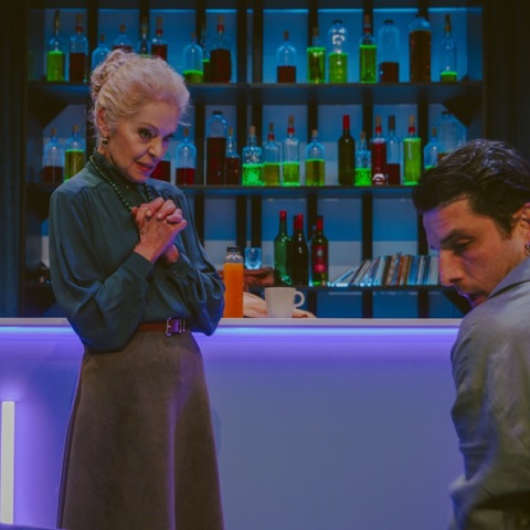 Η Μαρία Αλιφέρη στο Blue Train του Γεράσιμου Ευαγγελάτου