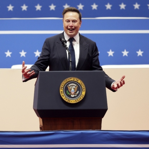 O Έλον Μασκ πανηγυρίζει την επανεκλογή Τραμπ