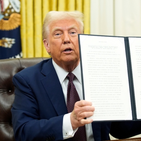 Ο πρόεδρος Ντόναλντ Τραμπ 