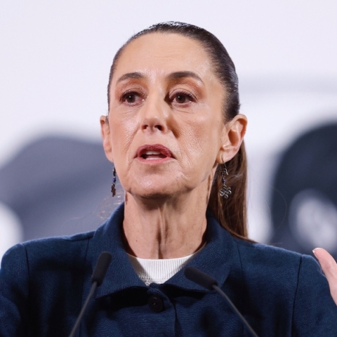 Η πρόεδρος του Μεξικoύ, Κλαούντια Σεϊνμπάουμ 