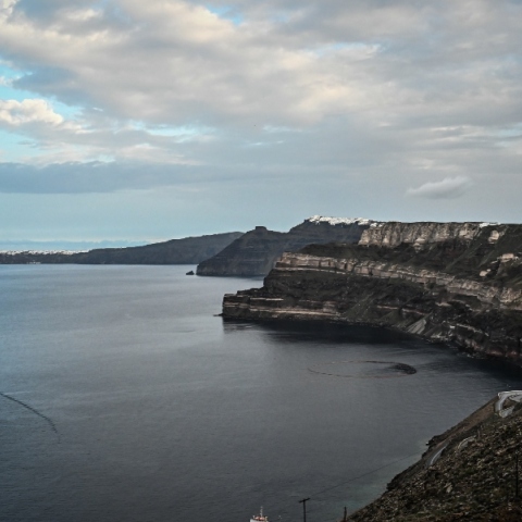 παραλια, θαλασσα, νησι, βουνο, πλοια