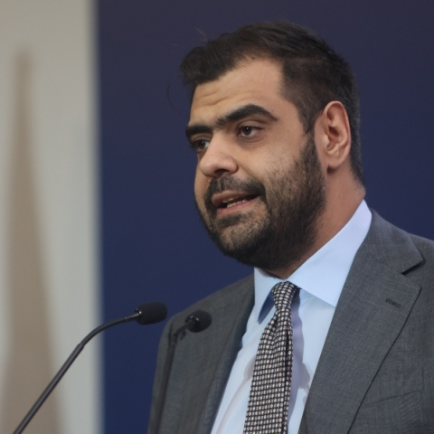 Ο κυβερνητικός εκπρόσωπος, Παύλος Μαρινάκης