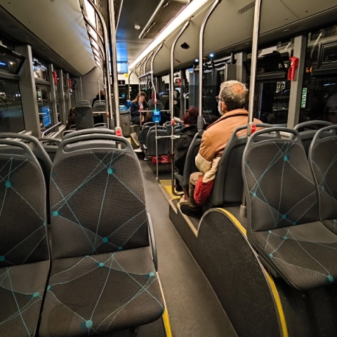 λεωφορεια, επιβατες