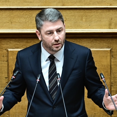 Ο αρχηγός της αξιωματικής αντιπολίτευσης Νίκος Ανδρουλάκης