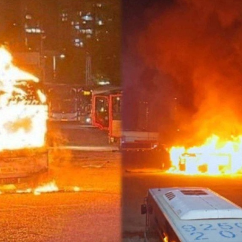 λεωφορειο φλεγεται