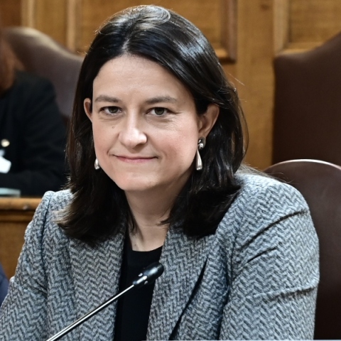 Η υπουργός Εργασίας και Κοινωνικής Ασφάλισης, Νίκη Κεραμέως