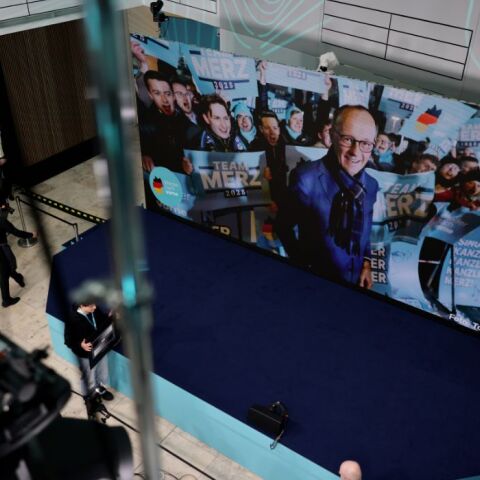 A picture of the chairman of the Christian Democratic Union (CDU) 