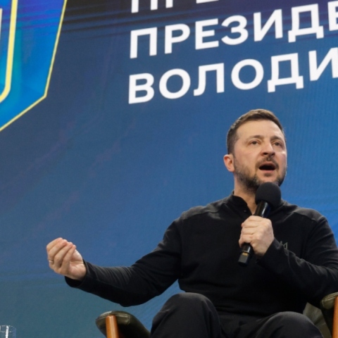Ο πρόεδρος της Ουκρανίας, Βολοντίμιρ Ζελένσκι 