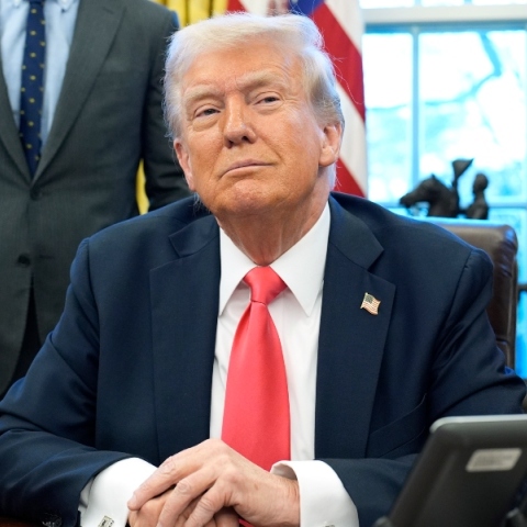 Ο πρόεδρος  των ΗΠΑ, Ντόναλντ Τραμπ 