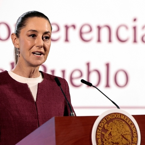 Η πρόεδρος του Μεξικού, Κλαούντια Σεϊνμπάουμ