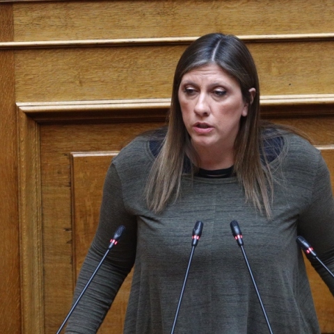 Η πρόεδρος της Πλεύσης Ελευθερίας, Ζωή Κωνσταντοπούλου 