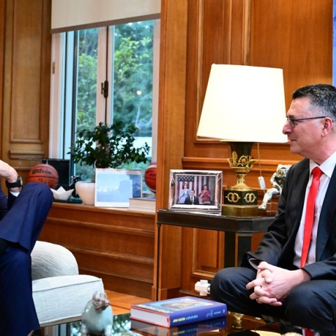 Μητσοτάκης-Σάαρ συζήτησαν για την ανάπτυξη της στρατηγικής εταιρικής σχέσης Ελλάδας και Ισραήλ