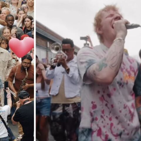 Ο Εντ Σίραν στους δρόμους της Νέας Ορλεάνης με νέο τραγούδι - Ντεμπούτο για το «Azizam» με συγκρότημα πνευστών - Ενθουσιασμός στο κοινό. 