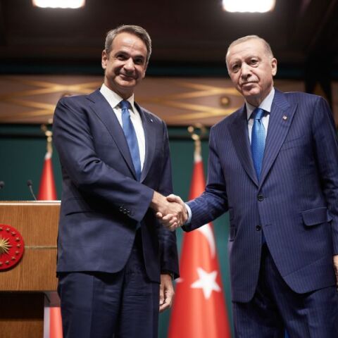 Συνάντηση Κυριάκου Μητσοτάκη και Ρετζέπ Ταγίπ Ερντογάν