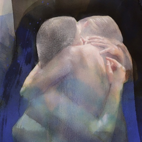 Έργο του Βαγγέλη Ρήνα από την έκθεση «Πνοή» στην Γκαλερί Σκουφά