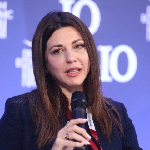 Η υπουργός Παιδείας, Σοφία Ζαχαράκη 