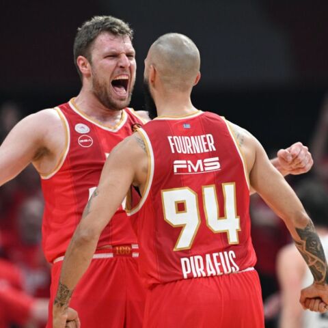 EUROLEAGUE 2024-2025 / PLAYOFFS / GAME-1 / ΟΣΦΠ - ΡΕΑΛ ΜΑΔΡΙΤΗΣ (ΓΙΩΡΓΟΣ ΜΑΤΘΑΙΟΣ / EUROKINISSI)