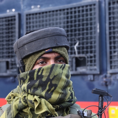 Ινδός στρατιώτης στο Κασμίρ