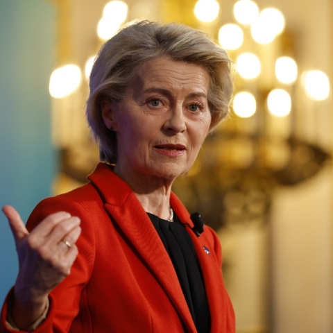 Η Πρόεδρος της Ευρωπαϊκής Επιτροπής, Ούρσουλα φον ντερ Λάιεν 