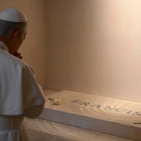 Ο πάπας Λέων ο ΙΔ', ταφος