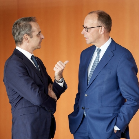 Μητσοτάκης και Μέρτς στο Βερολίνο 