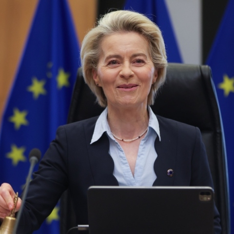 Η πρόεδρος της Ευρωπαϊκής Επιτροπής Ούρσουλα Φον ντερ Λάιεν 