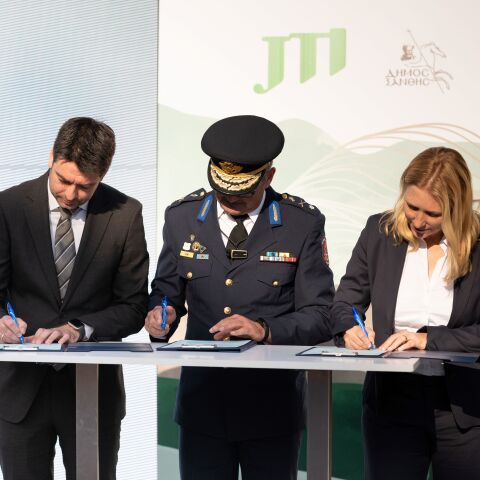 Στράτος Κοντός, Δήμαρχος Ξάνθης, Σπυρίδων Κούτρας, Διοικητής Πυροσβεστικών Υπηρεσιών Ανατολικής Μακεδονίας και Θράκης, Janine Neuhaus, Διευθύνουσα Σύμβουλος JTI Hellas