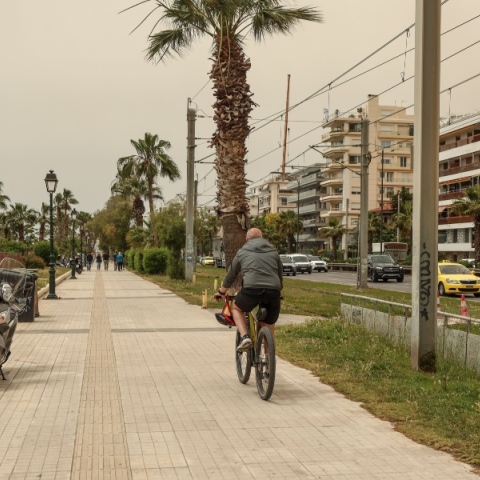 δρομος, πεζοδρομιο, ποδηλατης