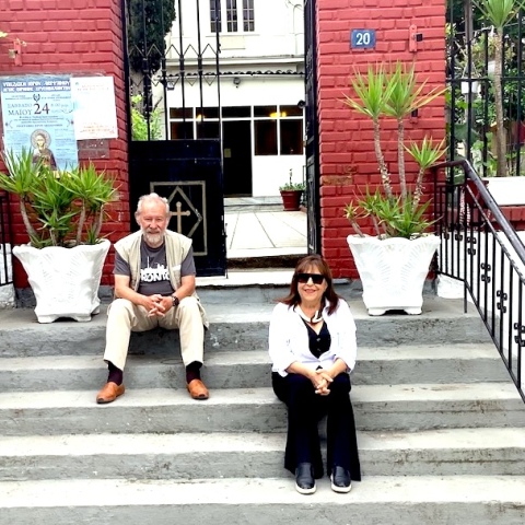 Η Λένα Καλαϊτζή-Οφλίδη και ο Σίμος Οφλίδης