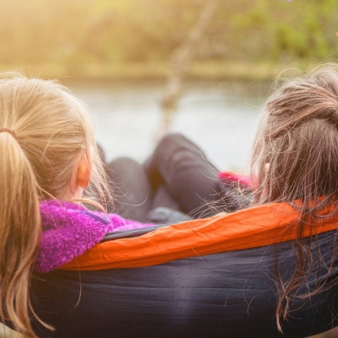κοριτσια, αιωρα, δεντρα, δασος