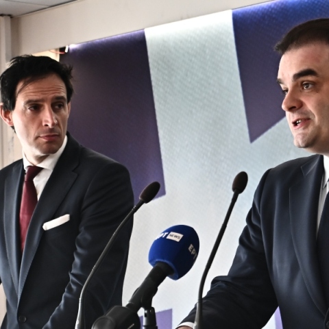 Συνάντηση του υπουργού Εθνικής Οικονομίας και Οικονομικών Κυριάκου Πιερρακάκη με τον Επίτροπο Κλίματος, Μηδενικού Ισοζυγίου Εκπομπών και Καθαρής Ανάπτυξης της ΕΕ, Wopke Hoekstra