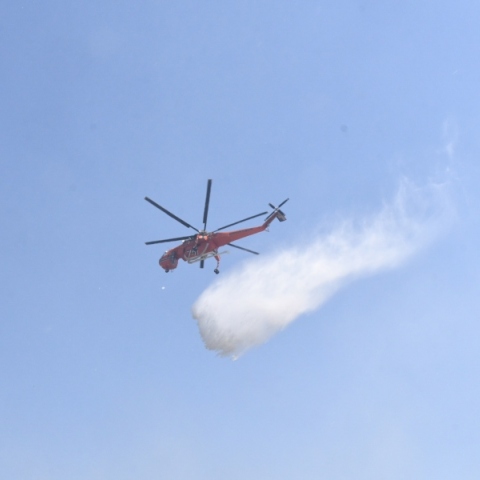 Φωτιά, ελικοπτερο