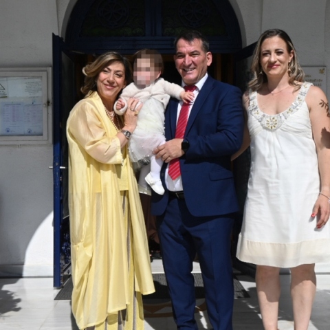 Ο Πύρρος Δήμας βάφτισε την κόρη του