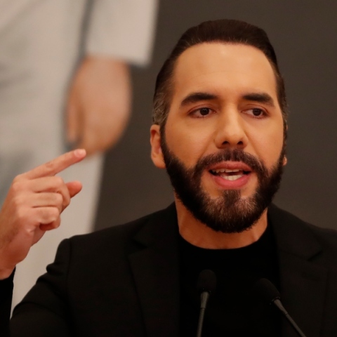 Ο πρόεδρος του Ελ Σαλβαδόρ, Ναγίμπ Μπουκέλε 