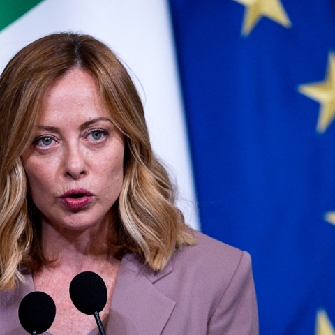 Η πρωθυπουργός της Ιταλίας, Τζόρτζια Μελόνι 