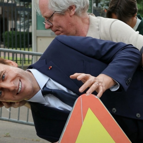  Το κέρινο ομοίωμα του Εμανουέλ Μακρόν