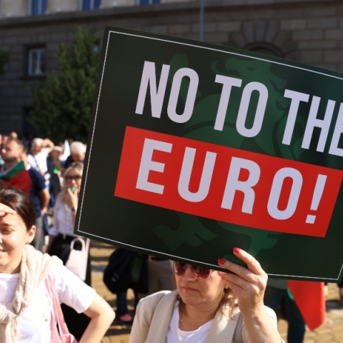 Βουλγαρία, διαδηλωτες, πλακατ