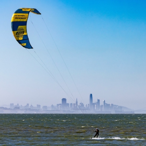 Ροδος, θαλασσα, kite surf