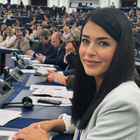 Η Πρόεδρος του κόμματος «Φωνή Λογικής», Αφροδίτη Λατινοπούλου 